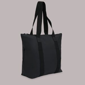 Rains Classic Water Resistant Waterproof Tote Bag Rubber Coated Work Black